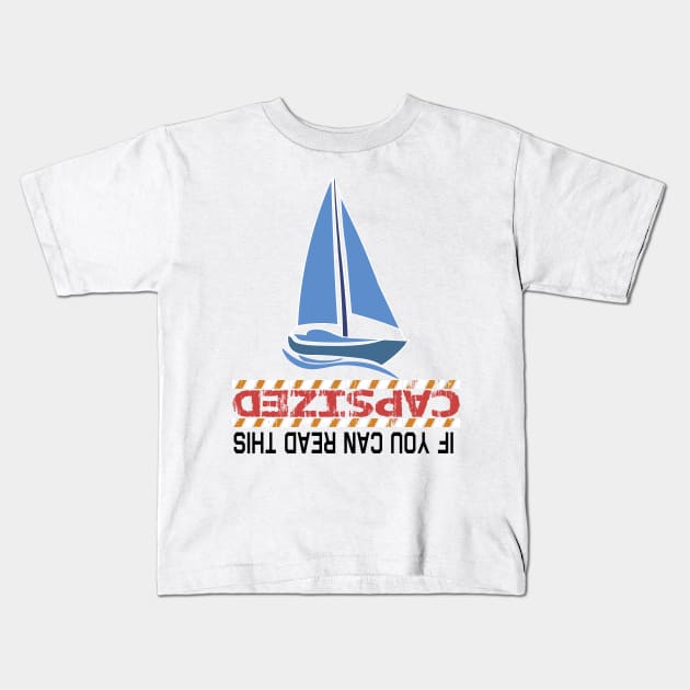 Funny Sailing Kids T-Shirt by Shiva121